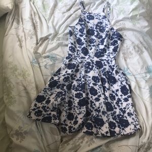 Gorgeous fit and flare navy dress